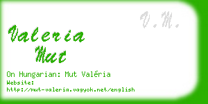 valeria mut business card